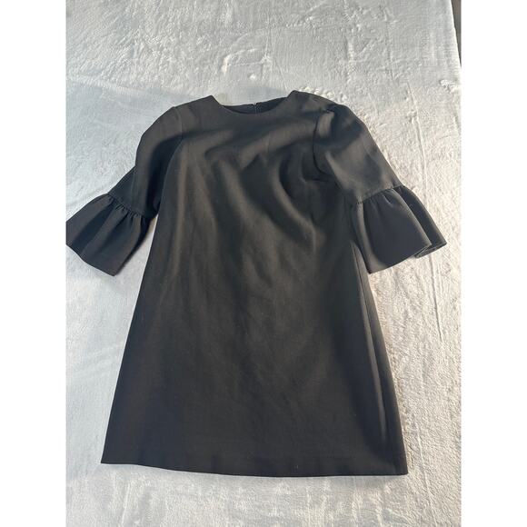 Zara Woman Bell Sleeve Shift Dress – Black – Size S - Picture 2 of 7